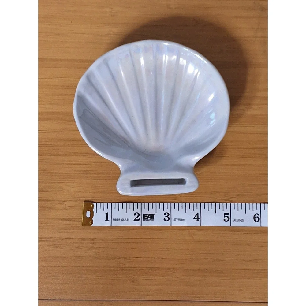 Vintage Pair Of Beach Themed Soap Or Trinket Dishes See Pictures Lot Of 2